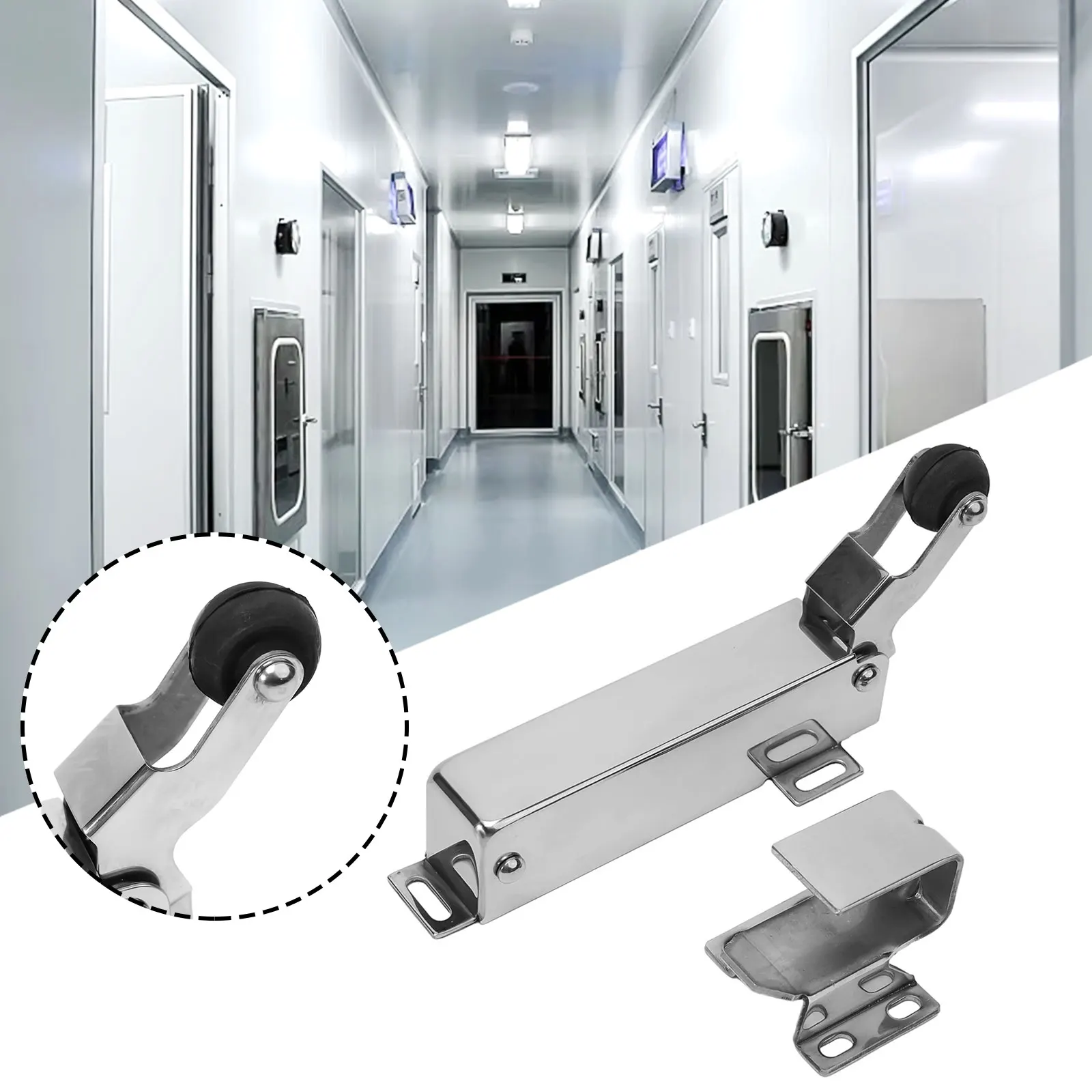 

Stainless Steel Door Closer Freezer Door Closer Accessories For Sliding Door Hydraulic Cooler Automatic Return