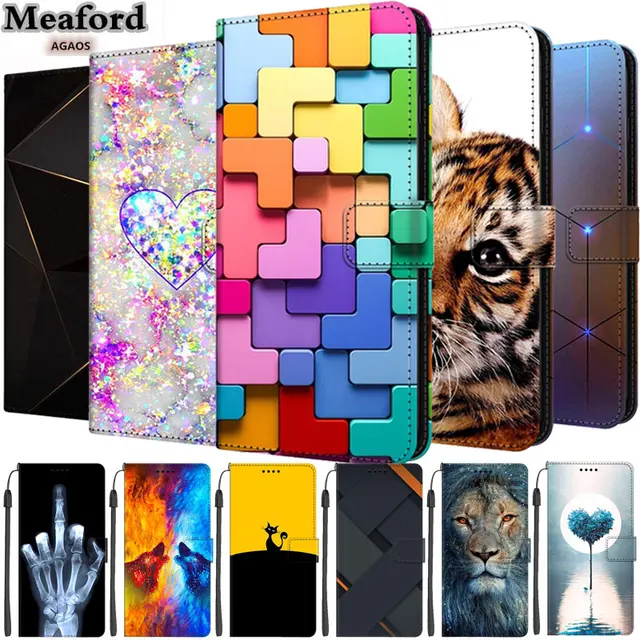 Desenhos animados bonitos do gato pintados Soft Silicone TPU Phone Case,  Tampa traseira Oppo A78 4G, CPH2565 - AliExpress