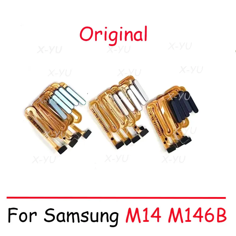 

Original For Samsung Galaxy M14 M146B M146 Home Button Fingerprint Sensor Return Power Flex Cable