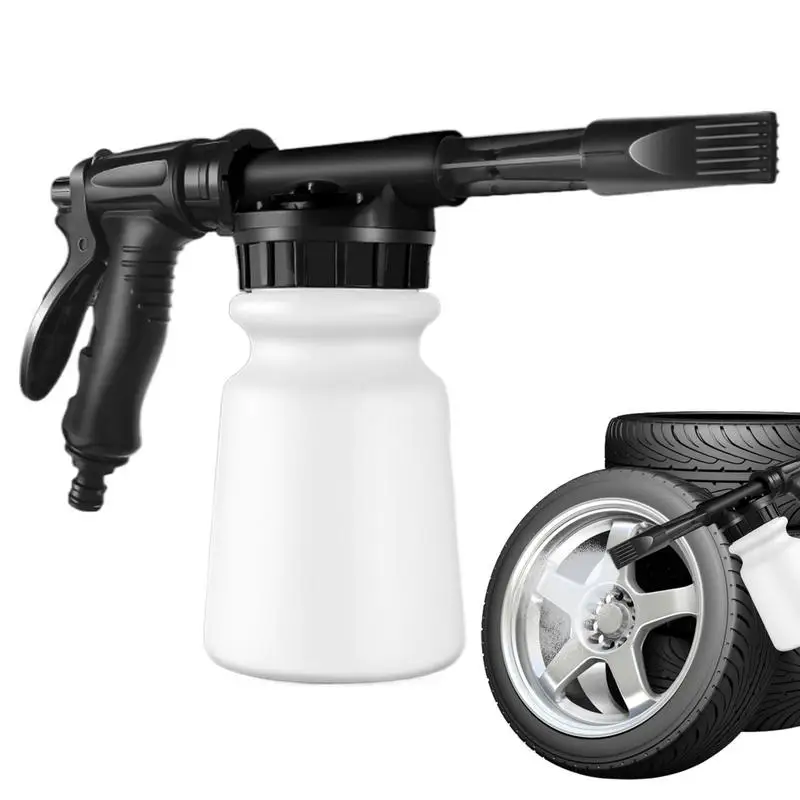 Foam Cannon for Hose Garden Foaming Sprayer 1L Handheld Pressurized Soap Foam Cannon Garden Hose Washer Accessories for Men 2