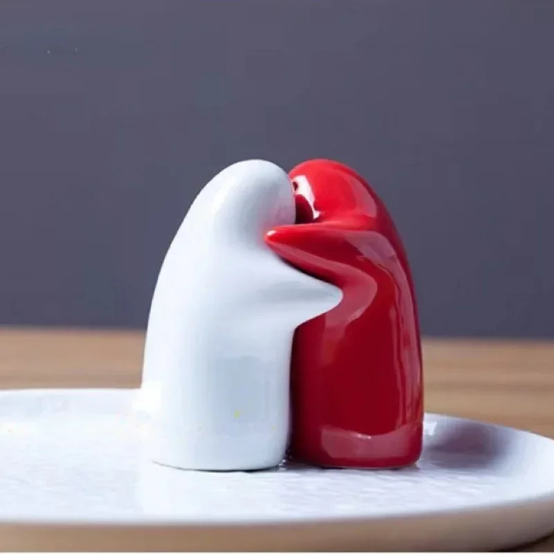 Ceramisch peper- en zoutstel detail