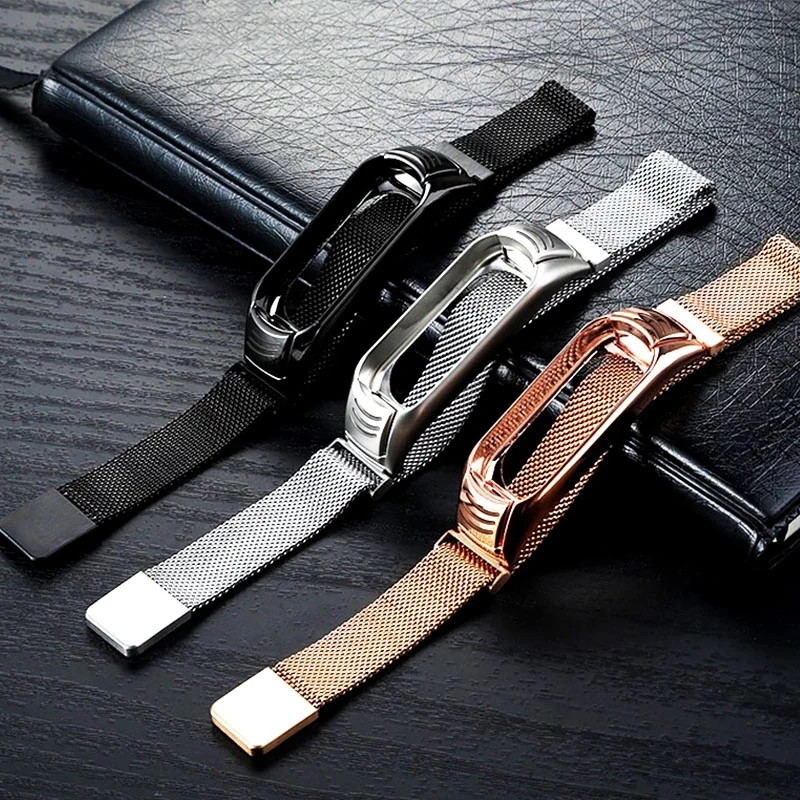 Luxury Metal Strap For Xiaomi Mi Band 6 5 3 4 Wristband Magnetic Replacement Watch Strap Bracelet For Miband 7 Accessories