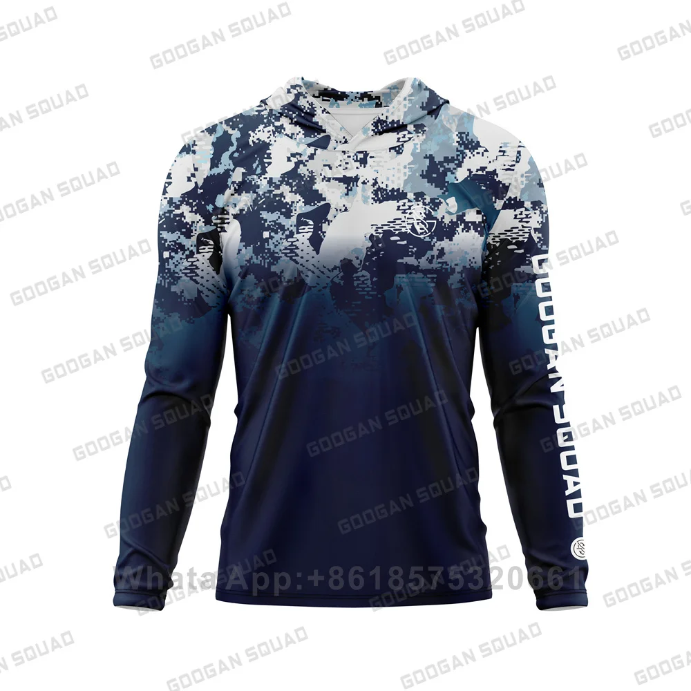 GooganSquadMensHoodedUpf50SunProtectionTShirtsLongSleeve