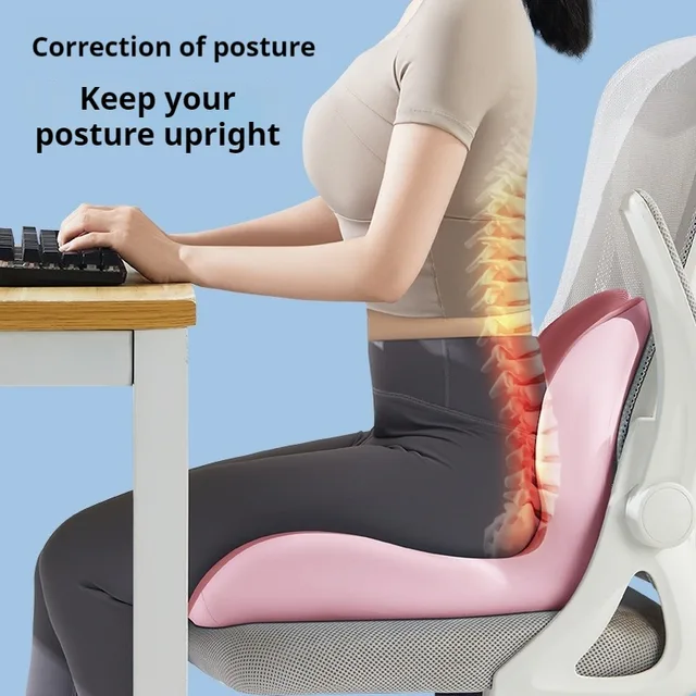 Coussin orthopédique en mousse à mémoire de forme en forme de "L", confortable, Design ergonomique, oreiller Coccyx pour dossier, siège de voiture, chaise de bureau, soulagement de la douleur 3