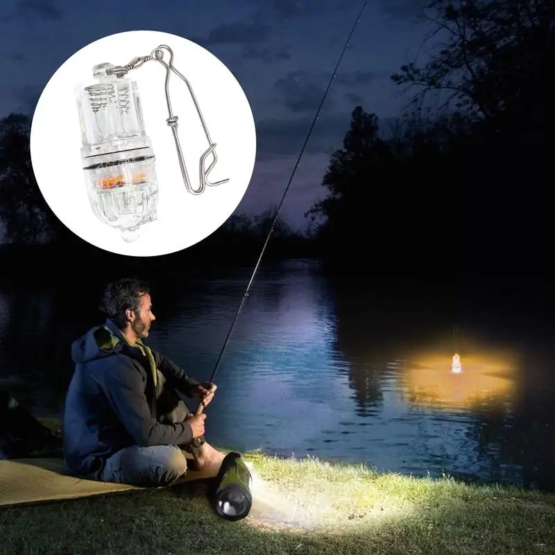 LED Night Fishing Light Fish Gathering Attracting Lure Attractive Attractor Waterproof Underwater Lamps