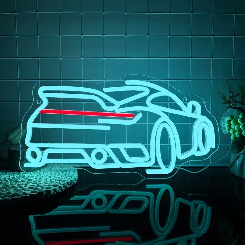 スポーツカー USB 電源 Led ネオンサイン調光可能なネオンライト壁の