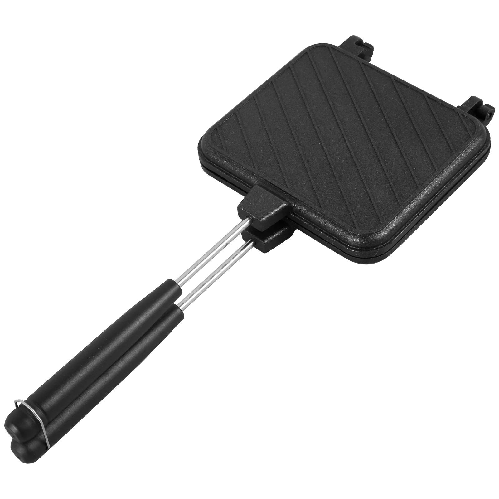 

Sandwich Maker Aluminum Alloy Grilled Sandwich Maker Pan Hot Dog Toaster Press Bakeware Nonstick Frying Pan Compact Pancake Pan