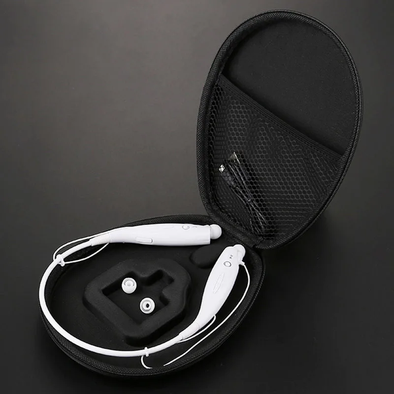 

Neckband Earphone Bag Hard Storage Carrying Case Portable Headset Storage Box Headphone Accessorie for V100 Sony MDR