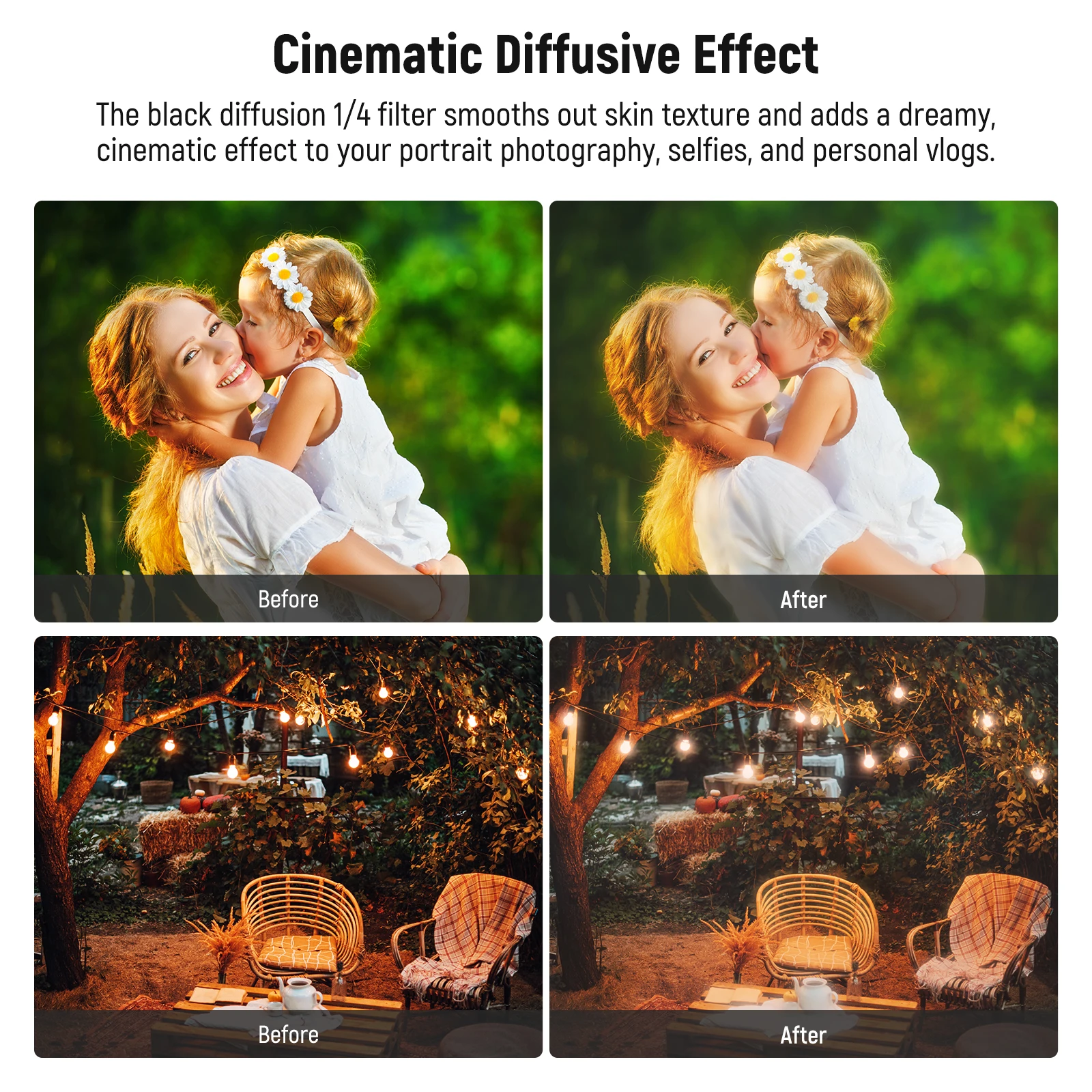 Black Mist Diffusion Filter - Softens Highlights & Reduces Contrast