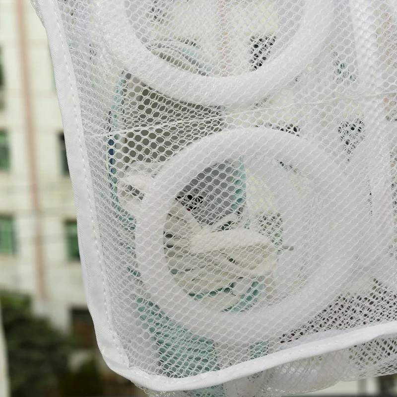 Wasmachine Schoenen Tas Reizen Schoen Opbergtassen Draagbare Mesh Waszak Anti-Vervorming Beschermende Schoenen Luchten Droog Gereedschap