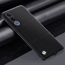 Luxury PU Leather Shockproof Silicone Case Cover for Vivo V70 Elite (Style 2 Black)