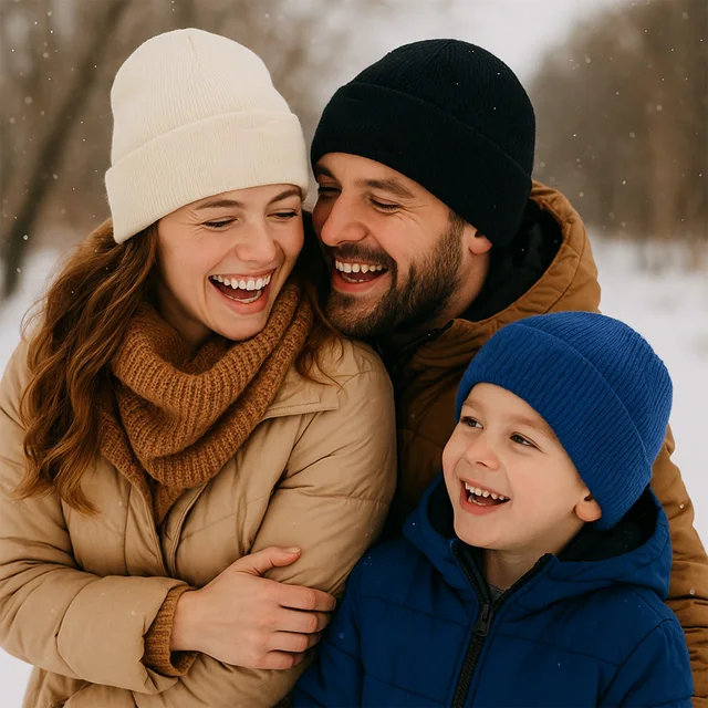 Classic Knitted Beanie Cap Unisex Winter Essential