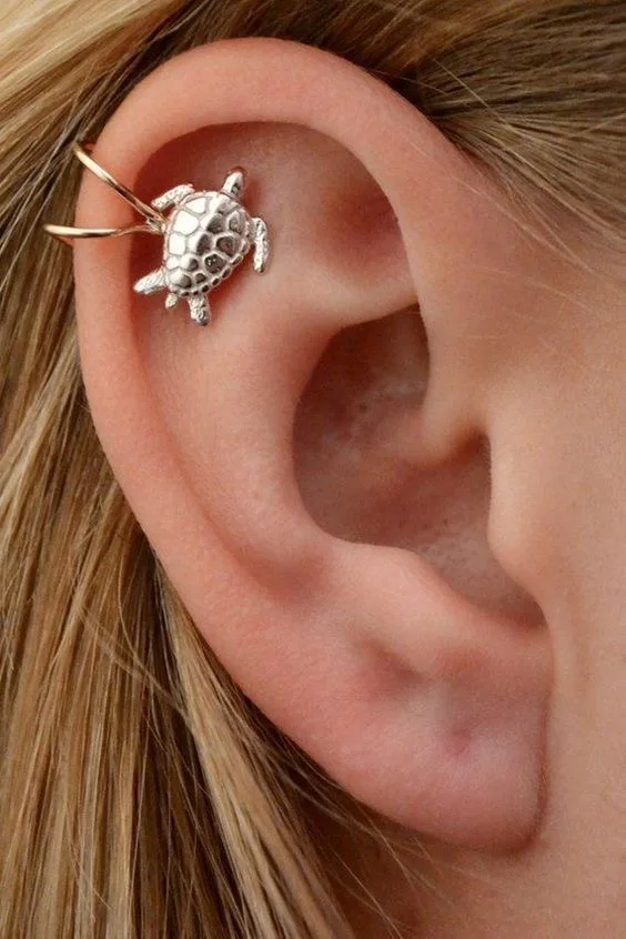 Bohemia Earrings Turtle Clip Women