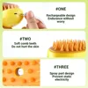 Dog Cat Steamy Brush Steam Brush Electric Sprayer for Massage Pet Grooming Tool Shedding 3 in 1 Electric Sprays Massage Combs 3