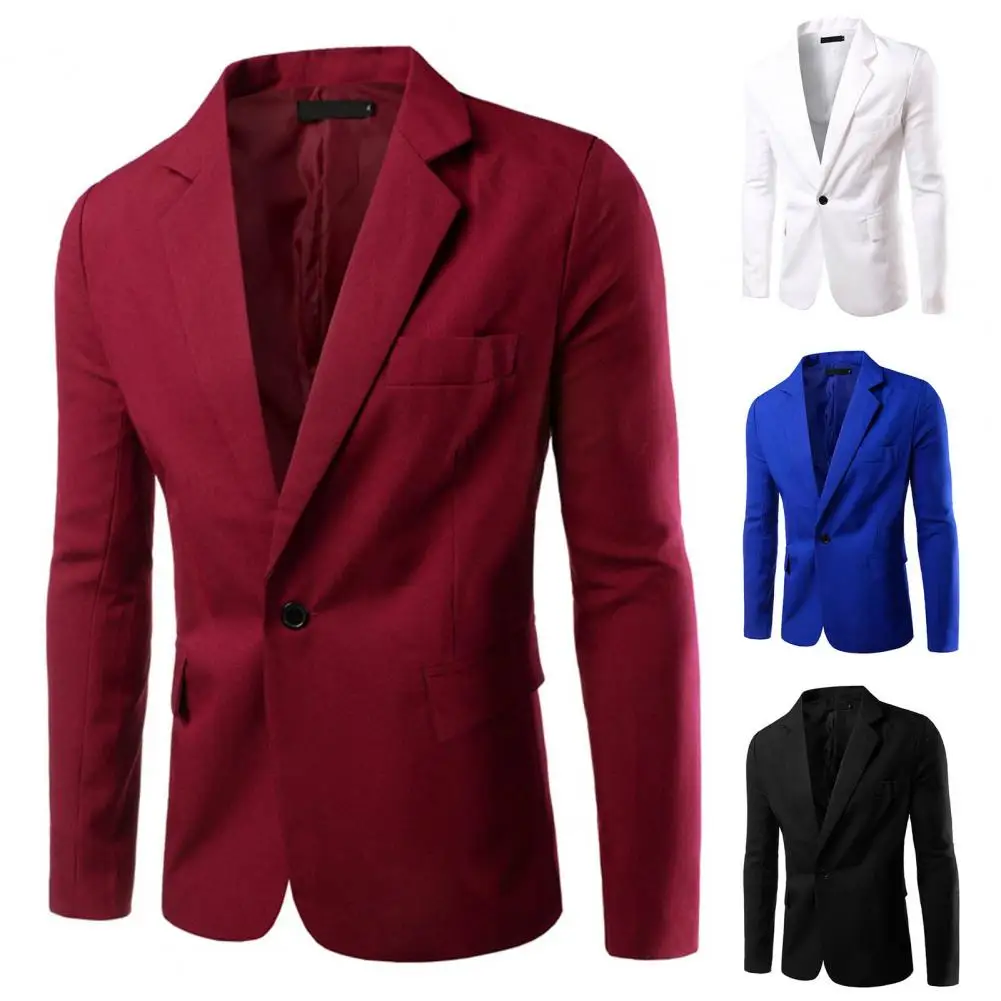 

Great Spring Suit Coat Slim Casual Spring Suit Coat Single Button Long Sleeve Suit Coat for Dating