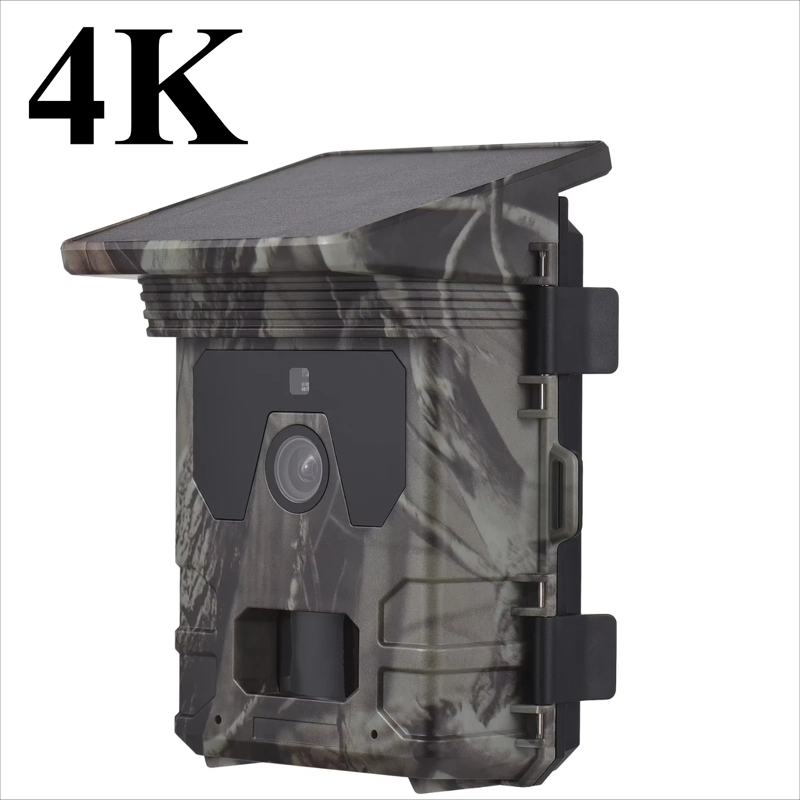 Solar Powered Night Vision Trail Camera 50MP 4K Hunting Cameras 0.3s Trigger Time Trail Camera for Wildlife Monitoring Hunting