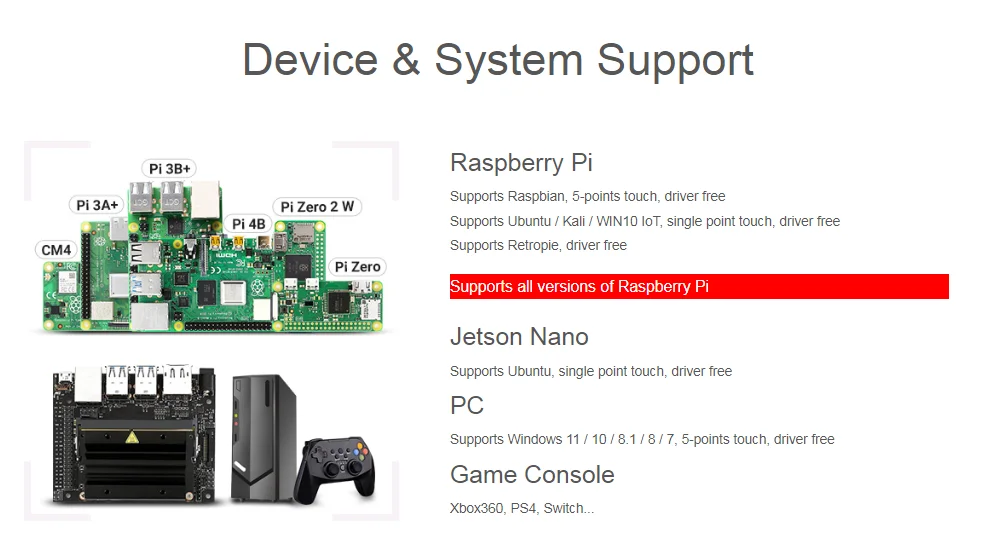 Ingcool Écran 7 Pouces HDMI LCD pour Raspberry Pi Moniteur Écran Tactile  Capacitif avec Étui 1024×600 Écran IPS Compatible avec Raspberry Pi  4B/3B+/3B/2B/Zero/Jetson Nano Support Windows 10/8.1/8/7 : :  Informatique