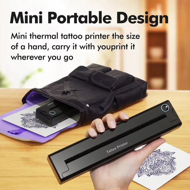 M08F tattoo printerタトゥー用紙10枚付属モバイルプリンター
