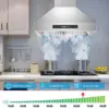 Tieasy 900CFM 30-inch Wall Mount Stainless Steel 3-Speed Fan Touch Screen LED Light Range Hood USGD2875 3