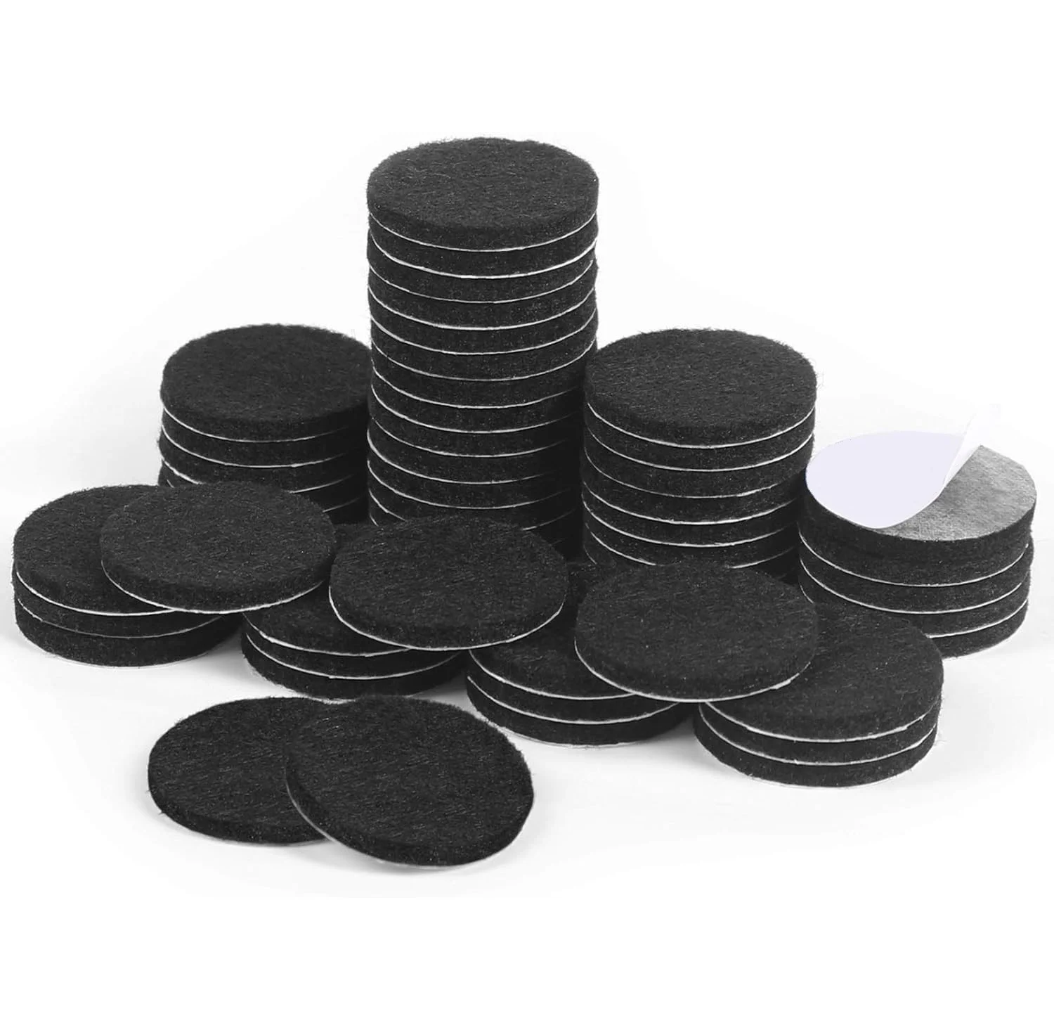 Self-Adhesive Felt Furniture Pads - 48 pcs Round Floor Protectors