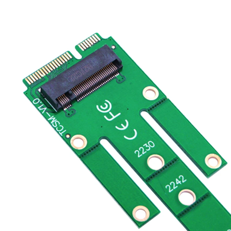 MSATA SSD-M.2 NGFF SSD 솔리드 스테이트 드라이브 어댑터 카드, M.2 NGFF 변환 카드, 1 개