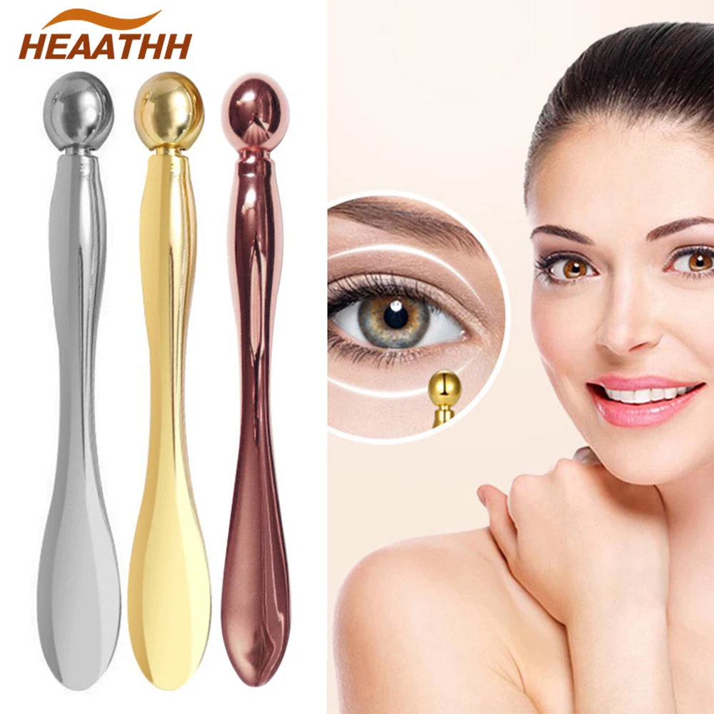 

Metal Eye Cream Massage Stick Anti-Aging Anti-Wrinkle Soothing Eye Fatigue Dark Circles Face Massager Reduce Facial Puffiness