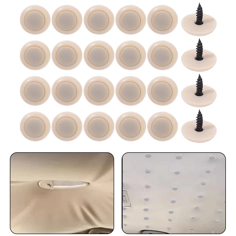 

20Pcs Car Interior Roof Buckles Headliner Ceiling Cloth Fixing Screw Fixed Buckle Rivets Retainer Snap Voitures Accessoire