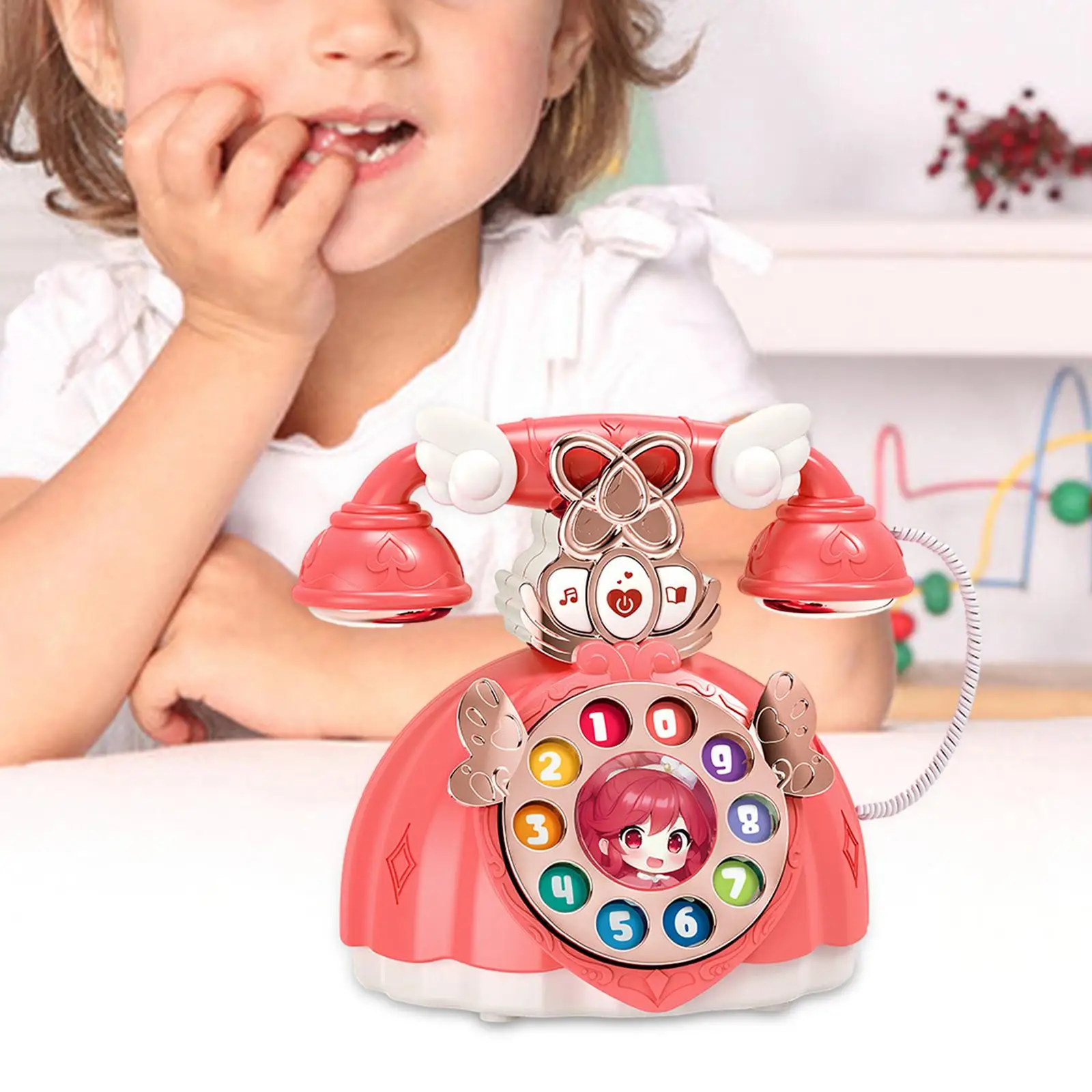 Baby Phone Music Toy Enlightenment Montessori Toy for Birthday Gift Kids