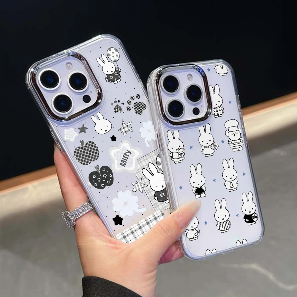 Luxury Clear White Rabbit M-Miffies Phone Case