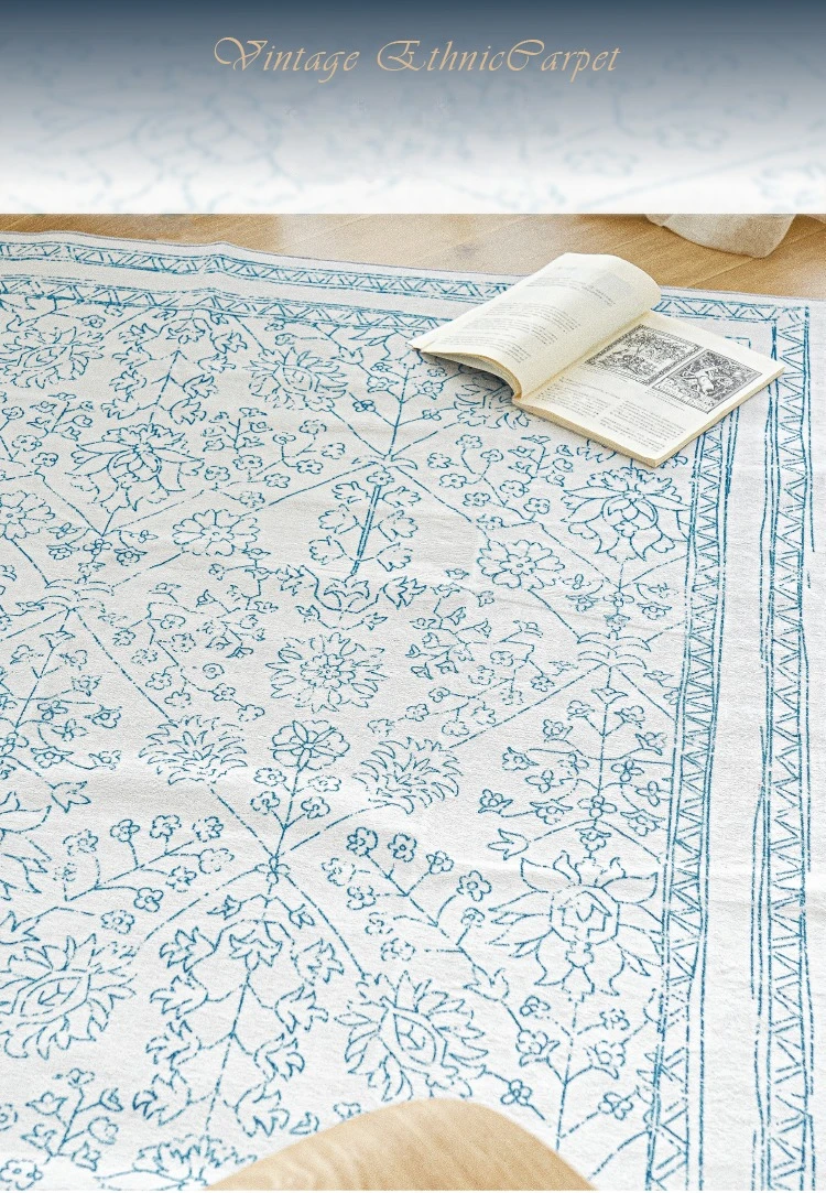 American Retro Carpet Comfortable Soft Living Room Carpets Non Slip Machine Washable Rugs Persian Style Bedroom Rug السجاد Tapis