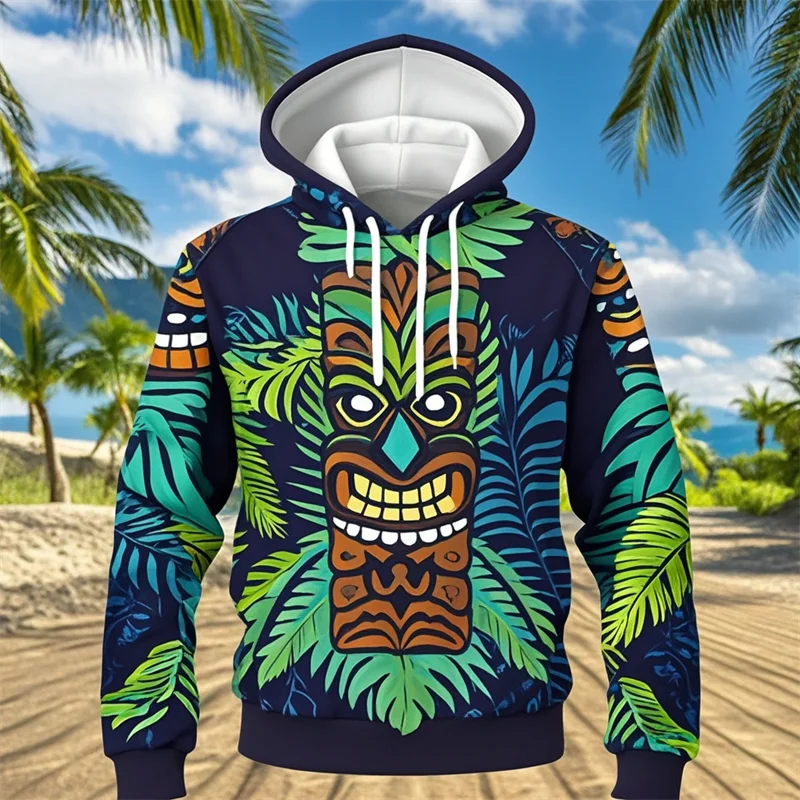 Hawaiian 3D Print Hoodies Oversized Sweatshirts