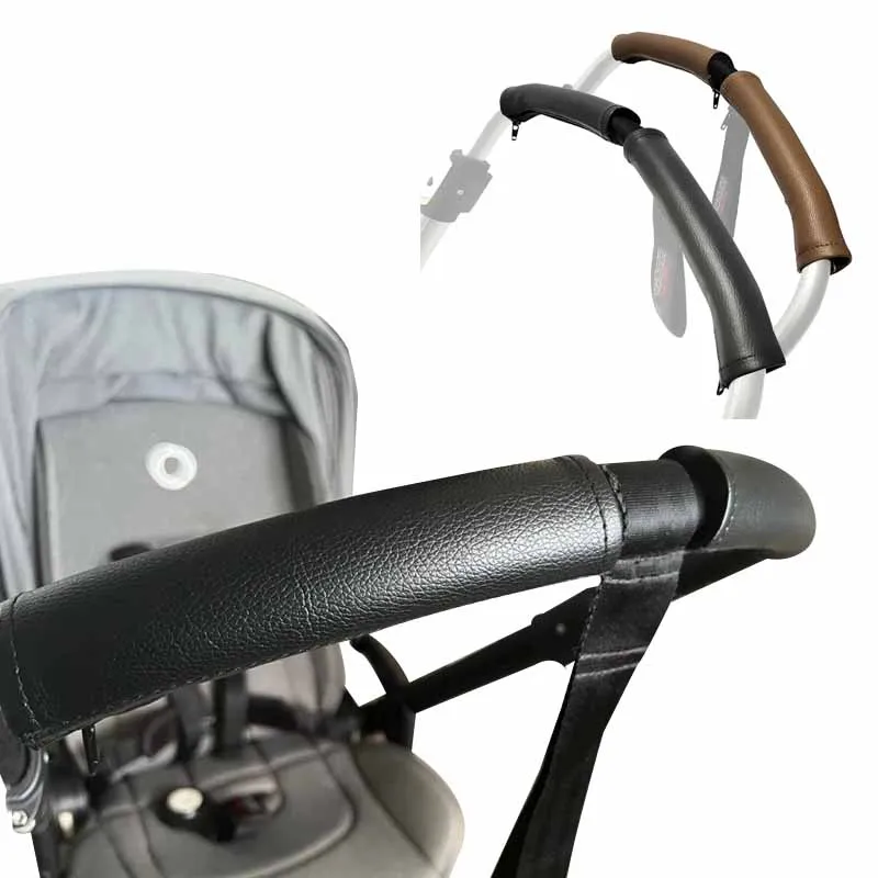 Stroller Handle Cover Suitable for Bugaboo Bee3 Bee5 Bee+ Stroller Accessories PU Leather Zipper Armrest Cover Protective Case