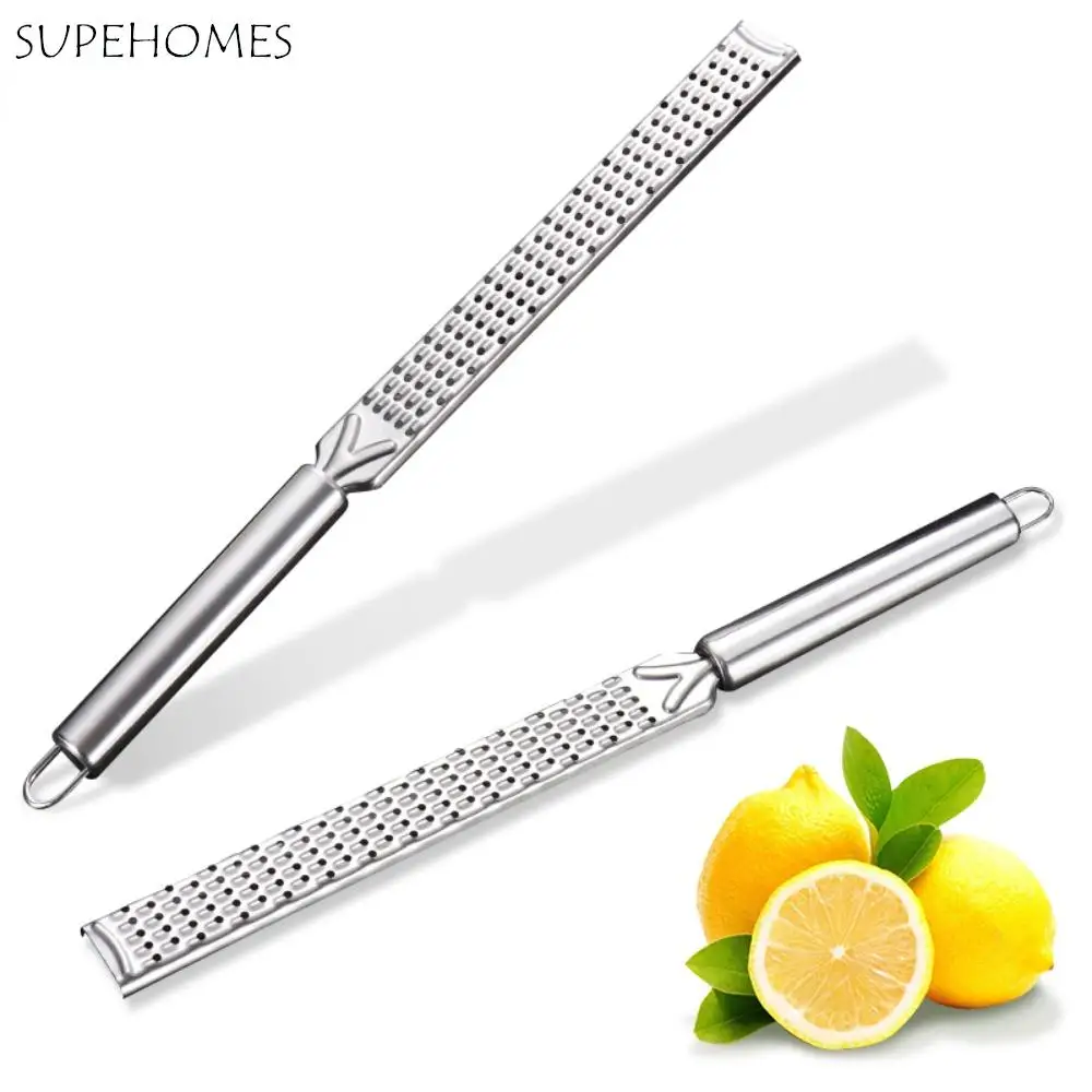 

Rectangle Stainless Steel Cheese Grater With Long Handle Hangable Lemon Peeler Sharp Does Not Hurt Hands Zester Citrus