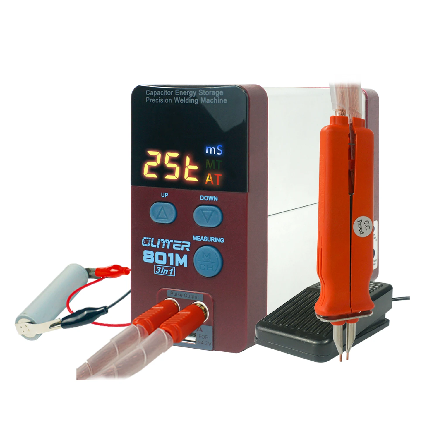 801m All-in-One Machine Charging Capacity Spot-Welder Handheld Small 18650 Lithium Battery