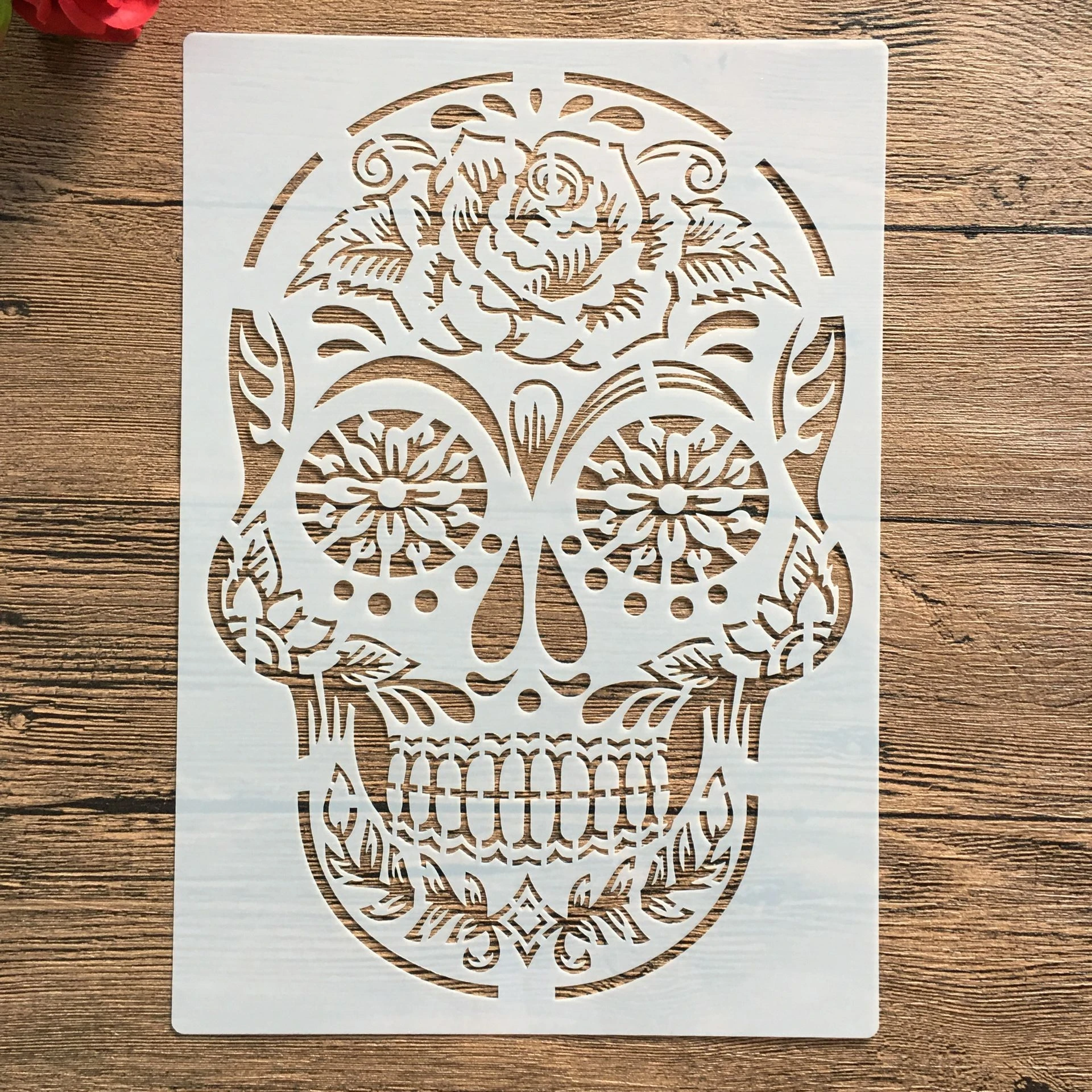 A4 29 * 21cm  DIY Stencils Wall Painting Scrapbook Coloring Embossing Album Decorative Paper Card Template,wall. mandala skull