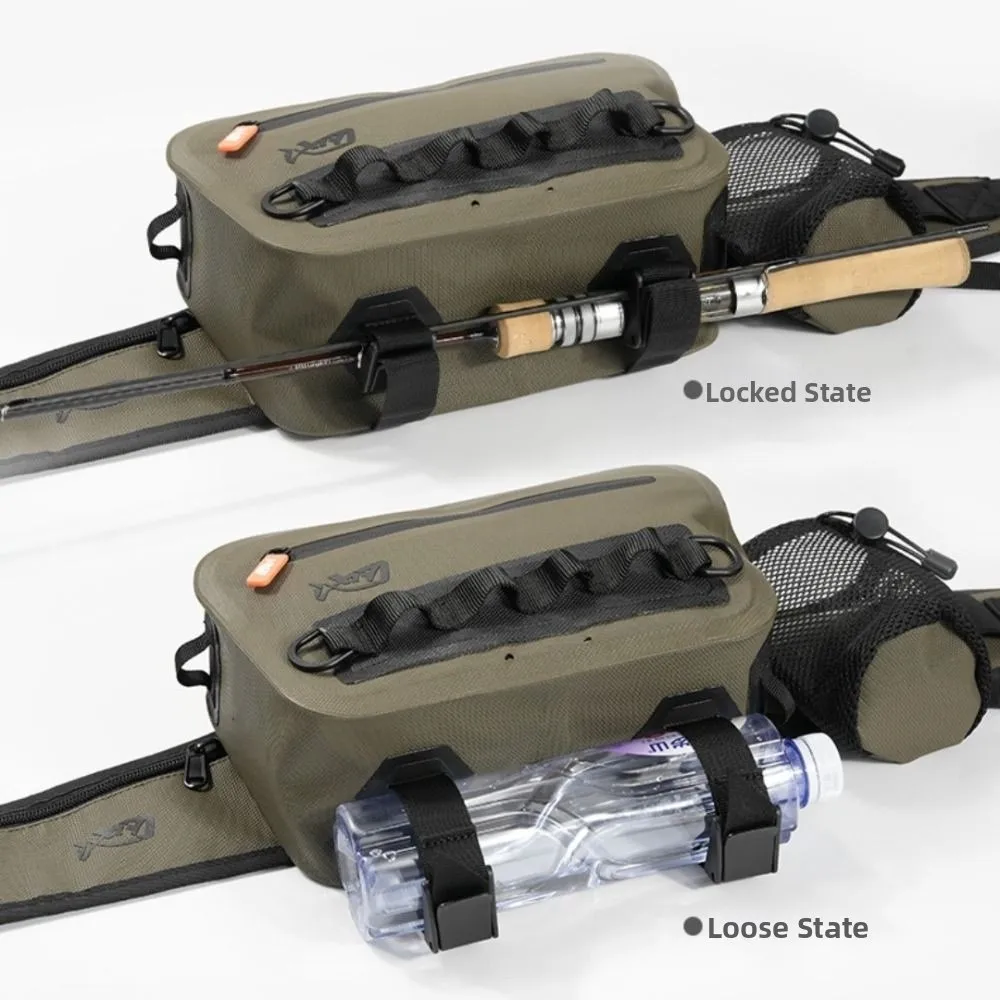 Double-layer TPU Lure Fishing Bags Waterproof Large Capacity Fishing Chest Bag Smooth and Flat Crossbody Fishing Tackle Pack