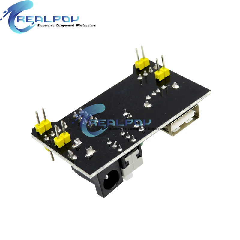 MB102 Breadboard Dedicated Power Supply Module Mini USB Black White 2 Way 3.3V 5V MB-102 Solderless Bread Board image 4