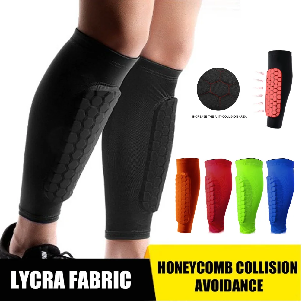 Sports Soccer Shin Guard Pad For Kids and Adult Teens 1/2Pcs