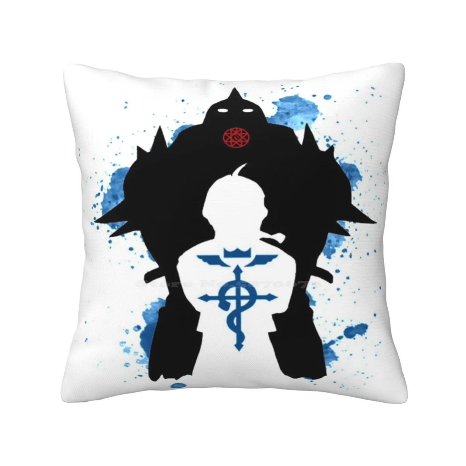 Fullmetal Alchemist Fodera Per Cuscino Cuscino Anime Fma Fullmetal Alchemist Brothers Alchemy Manga Alphonse Elric Edward