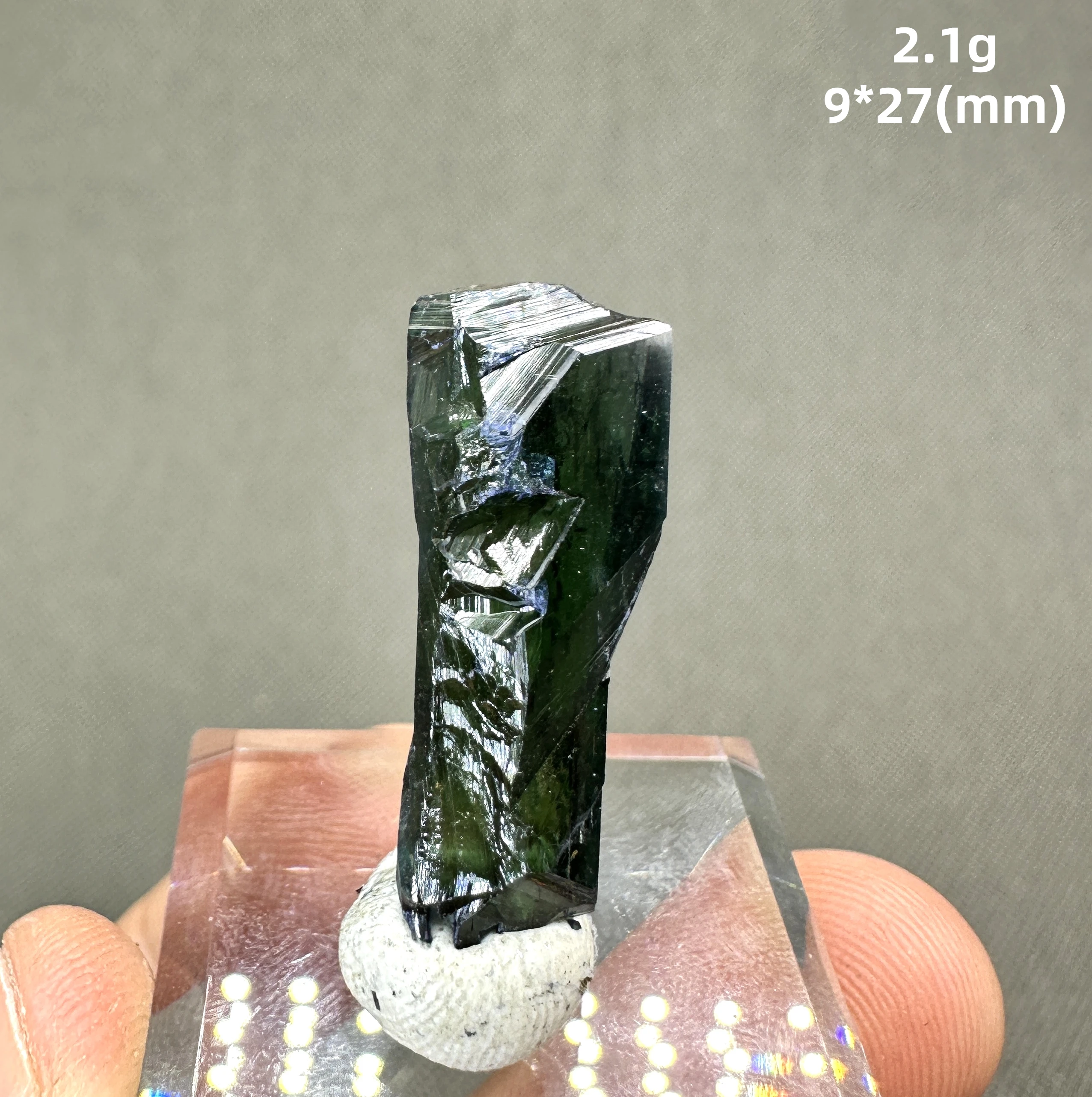 Natural rare Brazil  Vivianite Blue ironearth mineral specimen + Excluding glass base + healing quartz crystals and stones 3