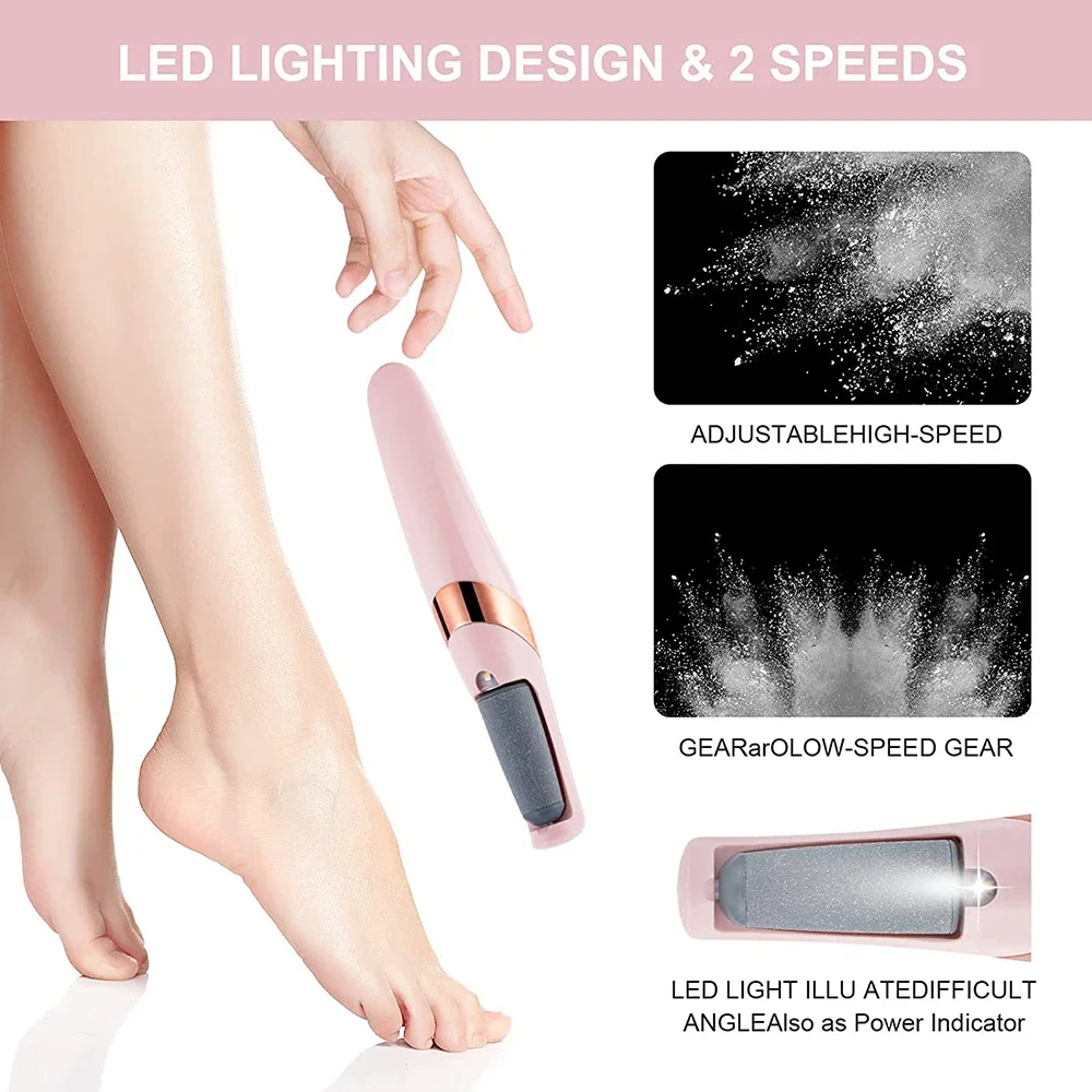 Electric Foot Callus Remover Electric Foot Callus Remover Rechargeable Scrubber Grinder Professional Pedicure Feet Care