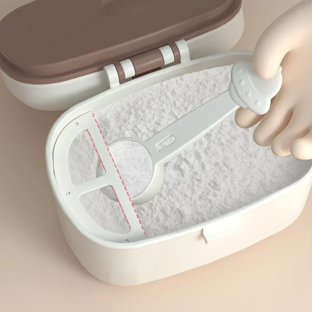Baby Milk Dispenser Container Portable Milk Powder Boxes Carry Handles And Spoons For Outdoor Travel Activities