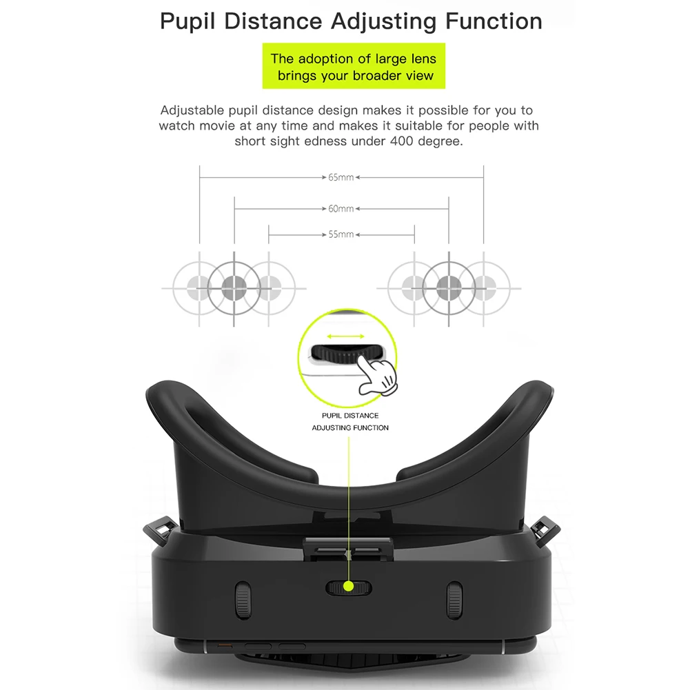 VR Smart Glasses 360 Degree Panoramic Mobile Phone 3D Virtual Reality Headset Box Google Game Helmet for 4.7-7.0" Smartphone