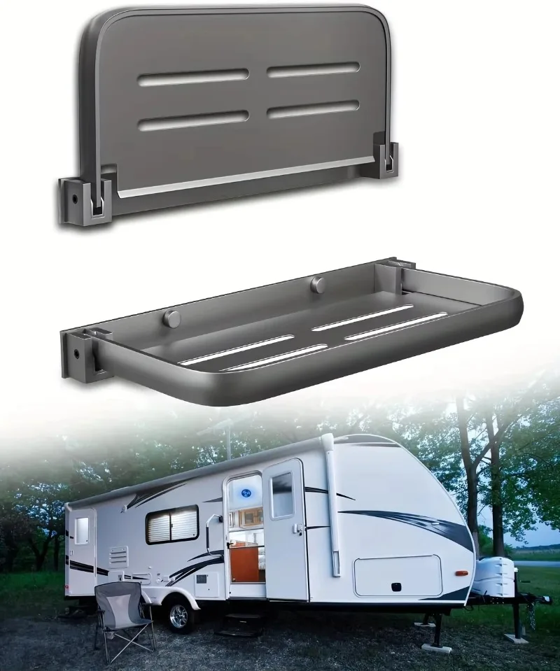 Les étagères pliables en aluminium rabattables pour camping-car sont utilisées pour le rangement mural dans les camping-cars et les camping-cars et pour économiser de l'espace dans les camping-cars.
