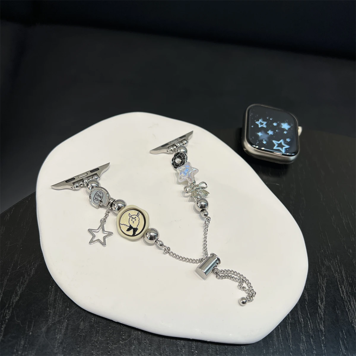 Pulksteņa siksniņa iWatch 42/44/45/46/49mm 38/40/41mm Metāla modes pulksteņa siksniņa pulksteņu sērijai Ultra2 Series 10/9/8/7/6/5/4/3/2/1_voghion.com
