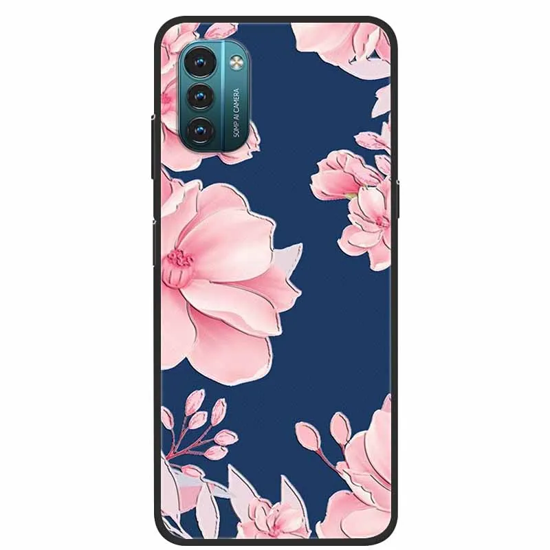 3D Flower Embossed Soft Silicone Protective Phone Case - Stylish Bumper Cover