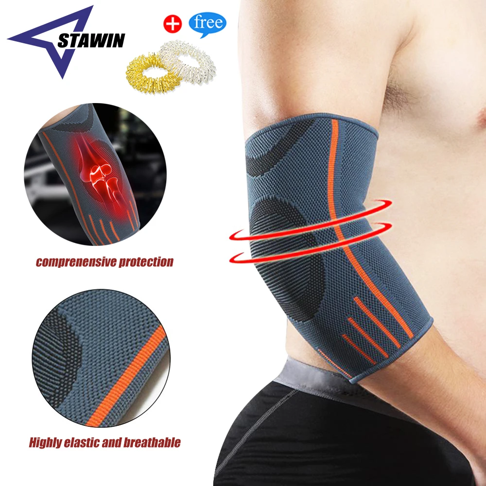 One Piece Sports Elbow Brace Compression Support Arm Sleeve for Tennis
