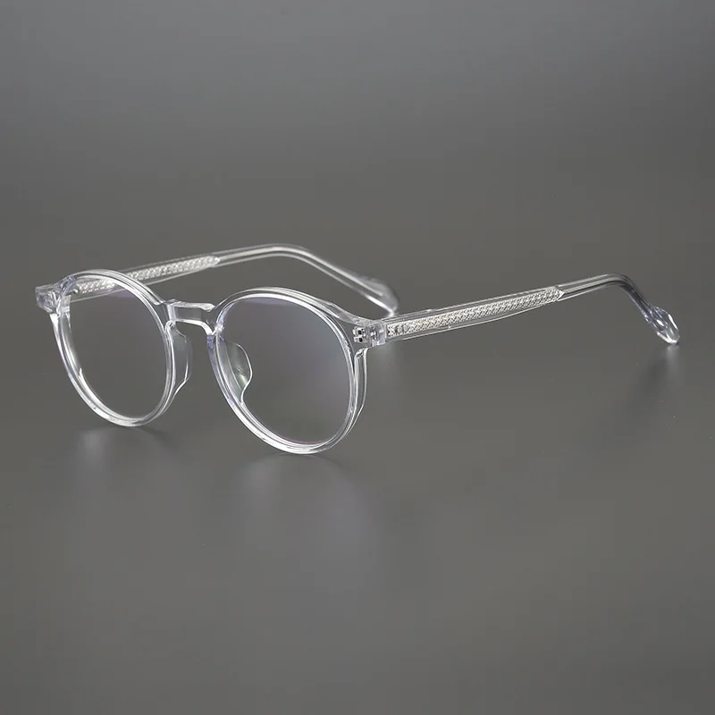 

Japanese Handmade Vintage Glasses Transparent Frame Top Quality Acetate Glasses Frame For Women Myopia Presbyopia Eyewear