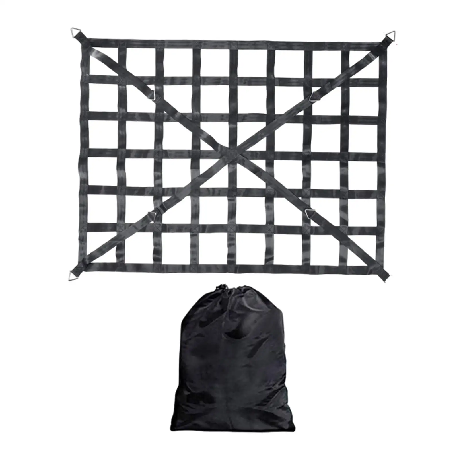 Frachtnetz für Pickup -LKW -Bett Hochelastische einfache Installationsschnallen Aufbewahrung Cargo Net for Pickup Truck Bed Highly Elastic Easy Installation Buckles Storage