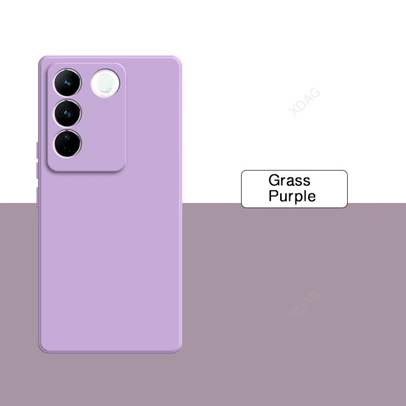 Liquid Silicone Soft Back Phone Case with Lens Protection - Fashionable and Simple Design